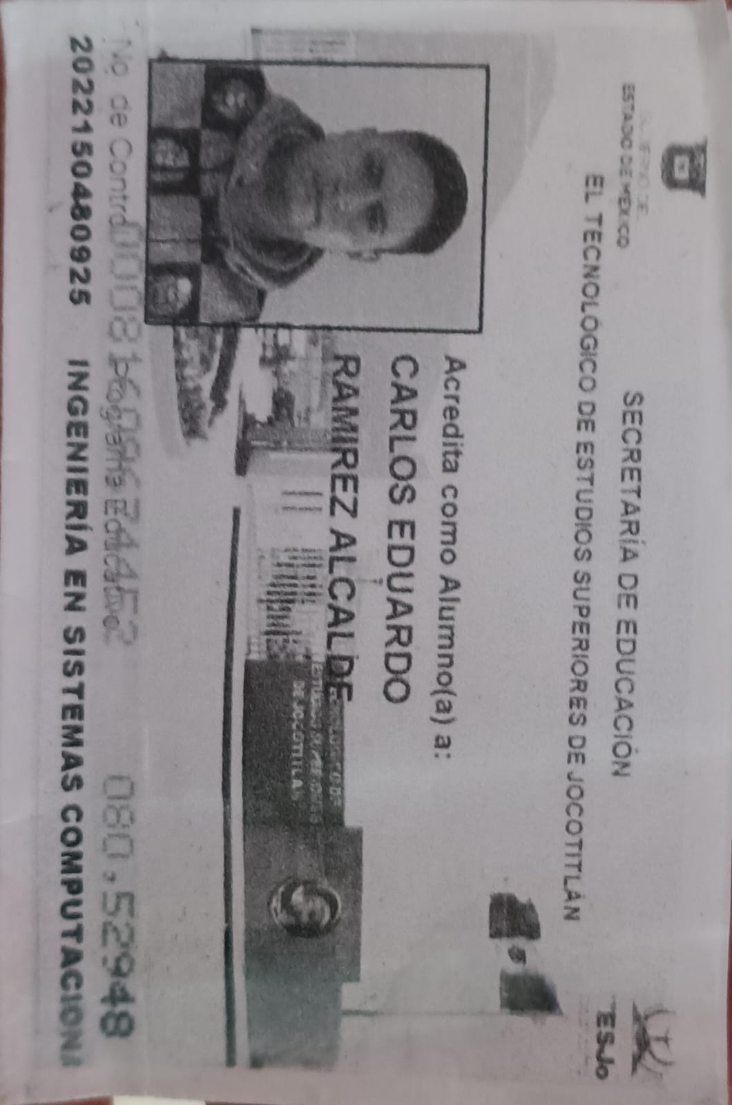 Credencial de estudiante